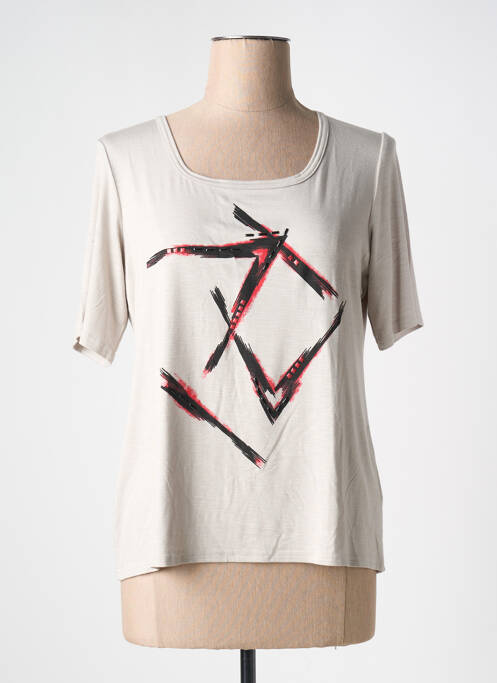 T-shirt beige TELMAIL pour femme