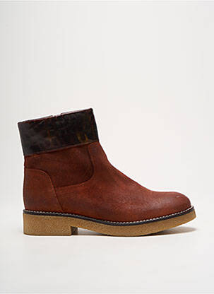 Bottines/boots talon bas talon plat jusqu'à 3cm rouge LIBRE COMME L'AIR femme