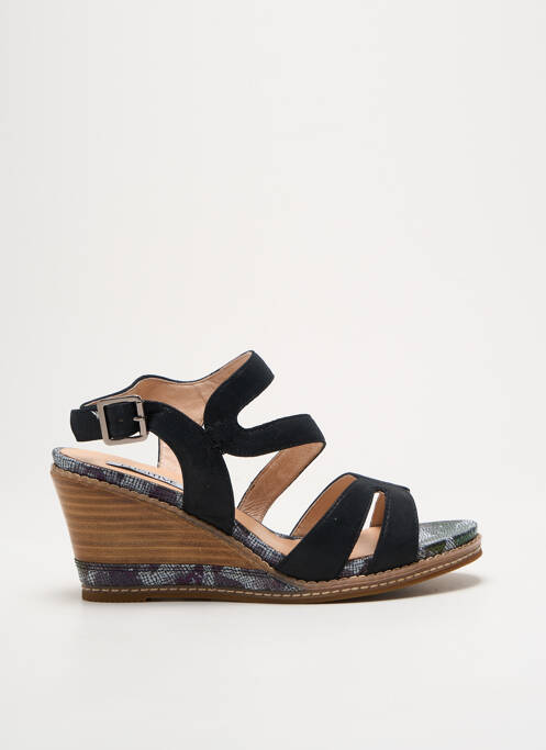 Sandales/Nu pieds noir FUGITIVE BY FRANCESCO ROSSI pour femme