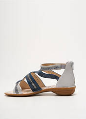 Sandales/Nu pieds bleu FUGITIVE BY FRANCESCO ROSSI pour femme seconde vue