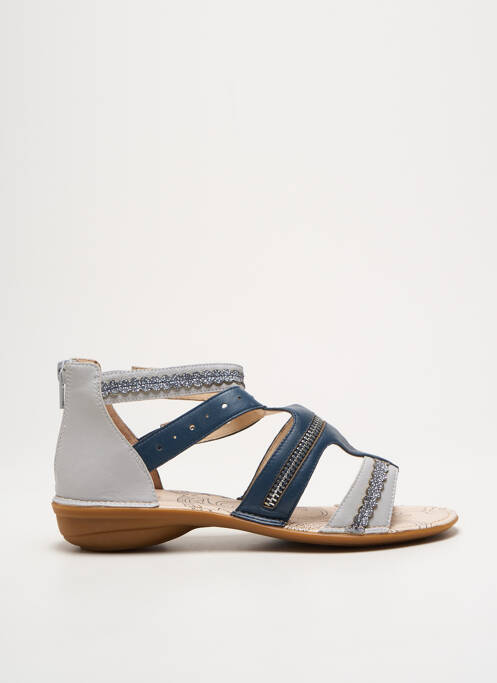 Sandales/Nu pieds bleu FUGITIVE BY FRANCESCO ROSSI pour femme