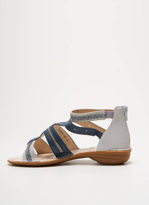 Sandales/Nu pieds bleu FUGITIVE BY FRANCESCO ROSSI pour femme