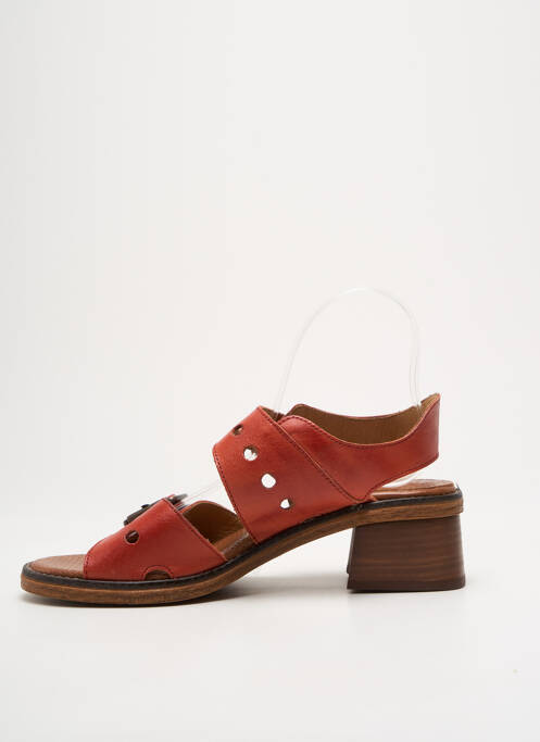 Sandales/Nu pieds rouge CASTA pour femme