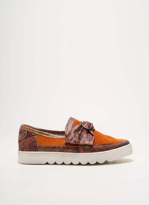Slip ons orange CASTA pour femme