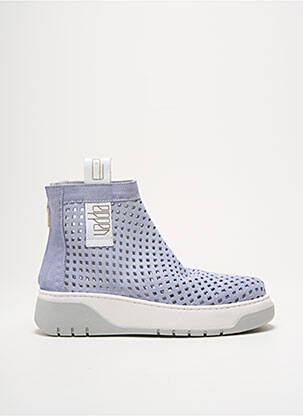 Bottines/boots nubuck talon de 4 à 6cm bleu VADDIA femme