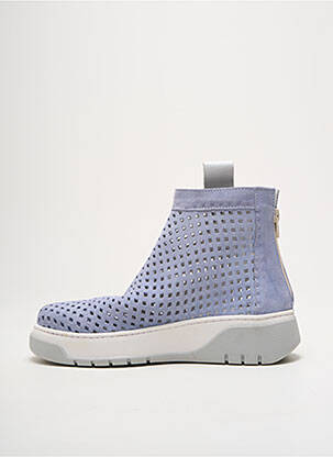Bottines/boots nubuck talon de 4 à 6cm bleu VADDIA femme