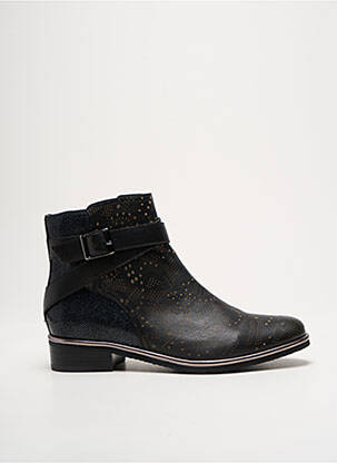 Bottines/boots matière lisse talon plat jusqu'à 3cm noir FUGITIVE BY FRANCESCO ROSSI femme