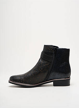 Bottines/boots matière lisse talon plat jusqu'à 3cm noir FUGITIVE BY FRANCESCO ROSSI femme