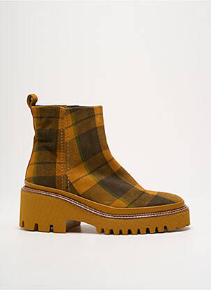 Bottines/boots talon bas talon de 4 à 6cm jaune PONS QUINTANA femme