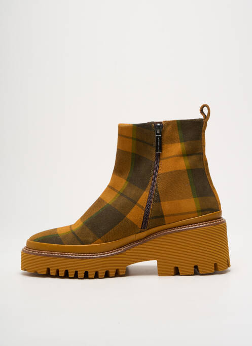 Bottines/boots talon bas talon de 4 à 6cm jaune PONS QUINTANA femme