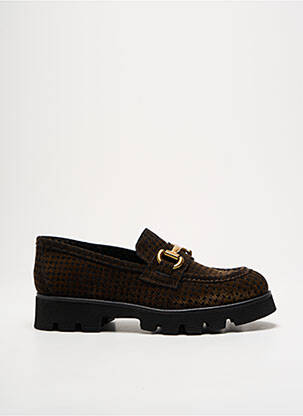 Mocassins bout rond talon plat jusqu'à 3cm marron PONS QUINTANA femme