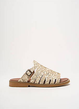 Mules/sabots chiquet talon plat jusqu'à 3cm beige CASTA femme