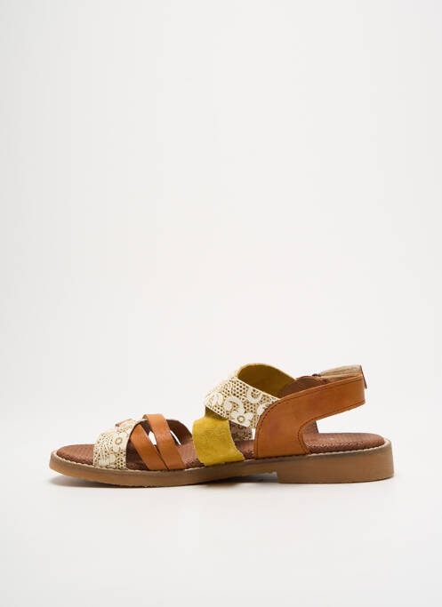 Sandales/Nu pieds jaune CASTA pour femme