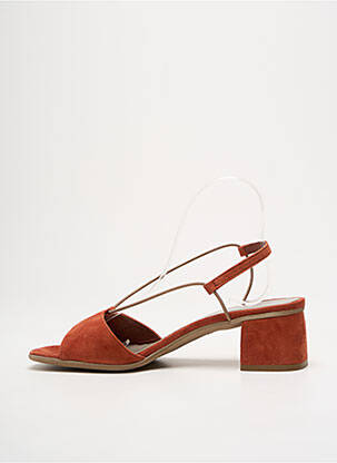 Sandales/nu pieds talon bottier talon de 4 à 6cm orange REQINS femme