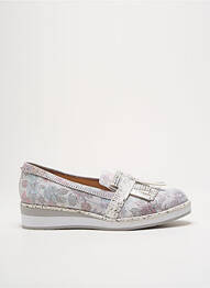 Mocassins bout rond talon plat jusqu'à 3cm gris FUGITIVE BY FRANCESCO ROSSI femme