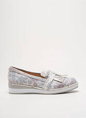 Mocassins gris FUGITIVE BY FRANCESCO ROSSI pour femme seconde vue