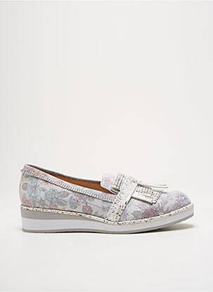 Mocassins gris FUGITIVE BY FRANCESCO ROSSI pour femme