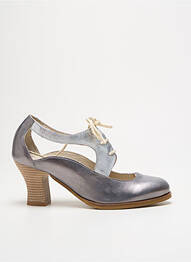 Sandales/nu pieds matière lisse talon de 4 à 6cm argent LIBRE COMME L'AIR femme