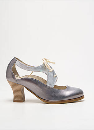 Sandales/nu pieds matière lisse talon de 4 à 6cm argent LIBRE COMME L'AIR femme