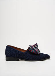 Mocassins chiquet talon plat jusqu'à 3cm bleu LIBRE COMME L'AIR femme