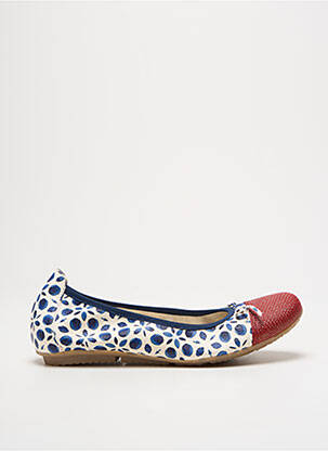 Ballerines impression talon plat jusqu'à 3cm bleu LIBRE COMME L'AIR femme