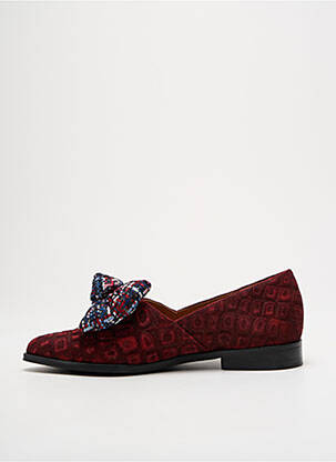 Mocassins talon bas talon plat jusqu'à 3cm rouge LIBRE COMME L'AIR femme