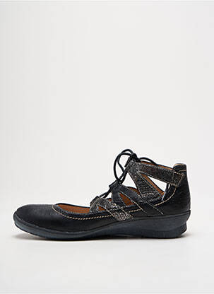 Ballerines semelle amovible talon plat jusqu'à 3cm noir SWEET femme