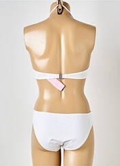 Maillot de bain 2 pièces blanc ANTIGEL pour femme seconde vue