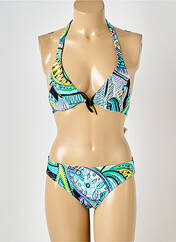 Maillot de bain 2 pièces bleu RASUREL pour femme seconde vue