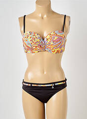 Maillot de bain 2 pièces marron GRAIN DE SABLE pour femme seconde vue