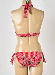 Maillot de bain 2 pièces rouge RASUREL pour femme seconde vue