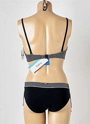 Maillot de bain 2 pièces stretch haut soutien-gorge moulé noir LIDEA femme