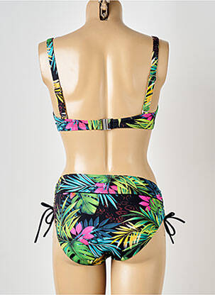 Maillot de bain 2 pièces stretch haut soutien-gorge balconnet noir SUN PLAYA femme