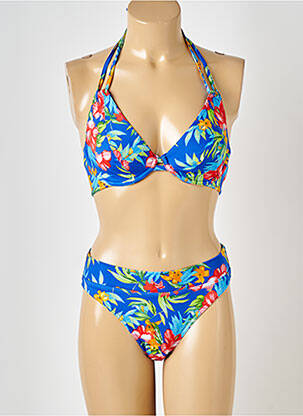 Maillot de bain 2 pièces stretch haut soutien-gorge balconnet bleu FREYA femme