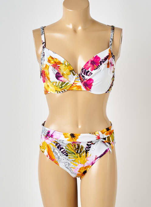 Maillot de bain 2 pièces blanc SUN PLAYA pour femme