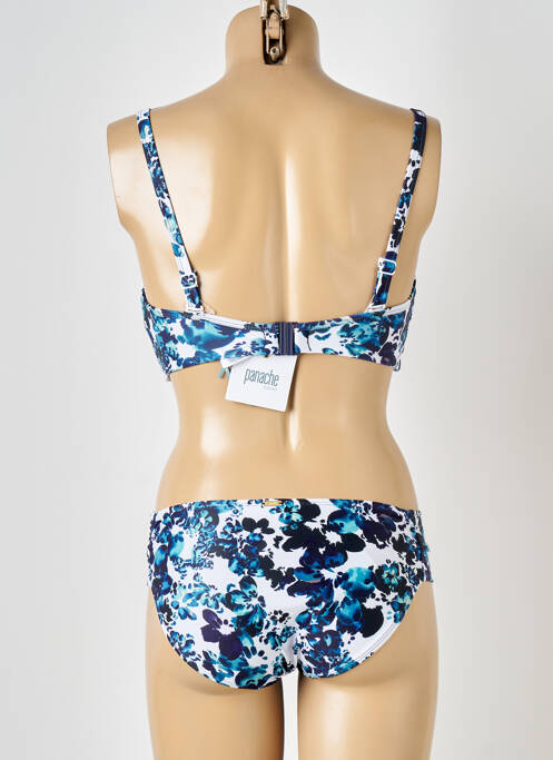 Maillot de bain 2 pièces bleu PANACHE pour femme