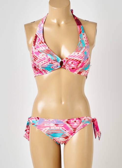 Maillot de bain 2 pièces rose LIDEA pour femme