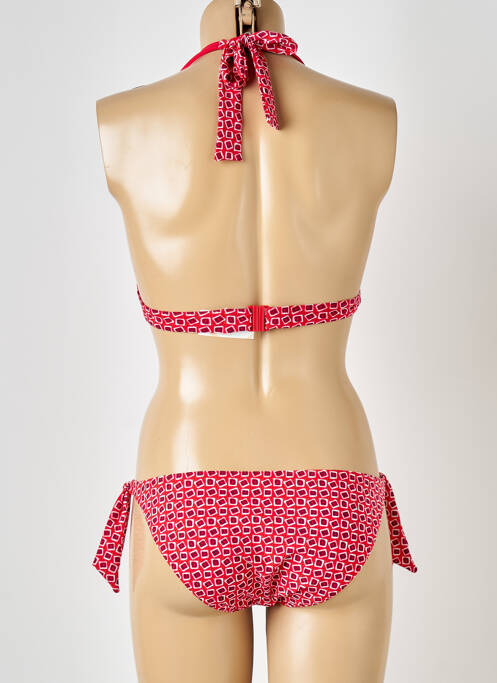 Maillot de bain 2 pièces rouge RASUREL pour femme