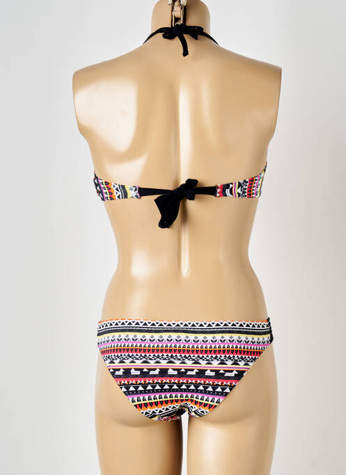 Maillot de bain 2 pièces stretch haut bandeau noir BANANA MOON femme