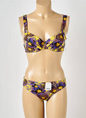 Maillot de bain 2 pièces marron AUBADE pour femme