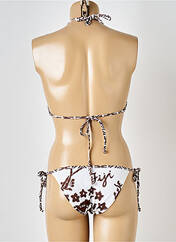 Maillot de bain 2 pièces marron JENNA DE ROSNAY pour femme seconde vue