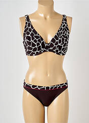 Maillot de bain 2 pièces marron ROSA FAIA pour femme seconde vue