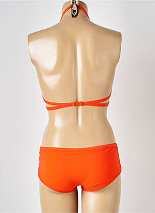 Maillot de bain 2 pièces stretch haut triangles orange PRINCESSE TAM-TAM femme