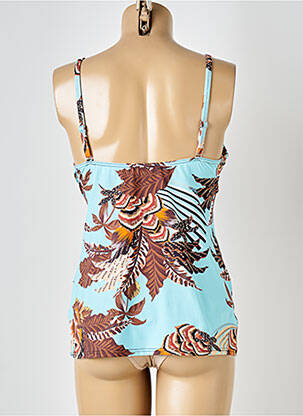 Haut de maillot de bain stretch haut soutien-gorge moulé bleu SUN PLAYA femme