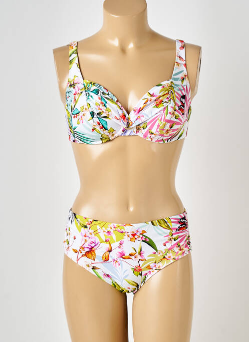 Maillot de bain 2 pièces blanc ANITA pour femme