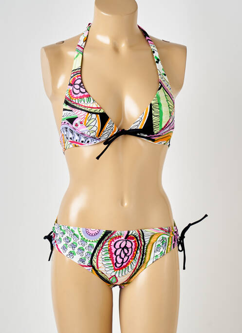 Maillot de bain 2 pièces blanc RASUREL pour femme