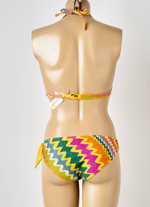 Maillot de bain 2 pièces jaune RASUREL femme