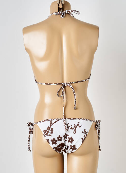 Maillot de bain 2 pièces marron JENNA DE ROSNAY pour femme