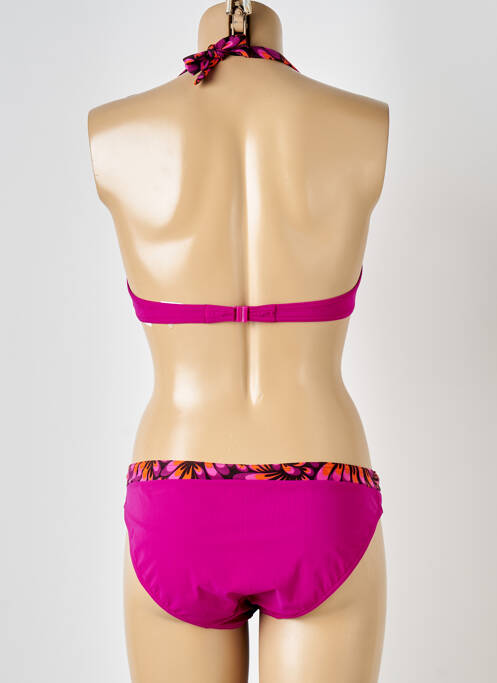 Maillot de bain 2 pièces rose RASUREL pour femme