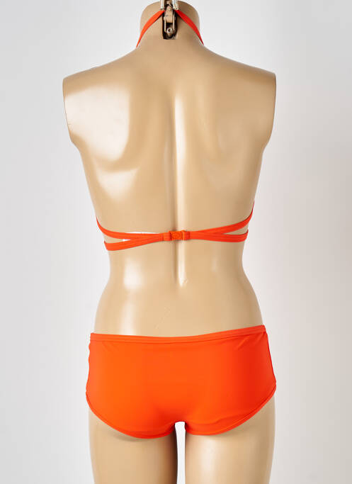 Maillot de bain 2 pièces stretch haut triangles orange PRINCESSE TAM-TAM femme